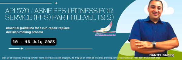 API 579 / ASME FFS-1 FITNESS FOR SERVICE (FFS) PART 1 (LEVEL 1 & 2 ...